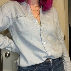 UGG brand comfy & cute baby blue button down long sleeve shirt